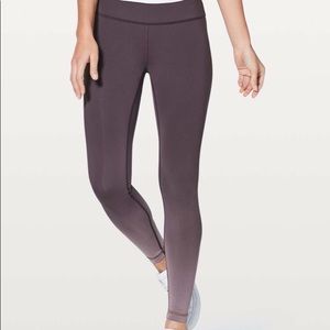 Lululemon Wunder Under Hi-Rise Tight Ombré 28”Sz 4